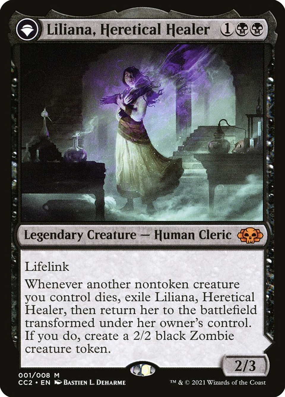 Liliana, Heretical Healer // Liliana, Defiant Necromancer (foil) | Inglés | NM | CC2 1