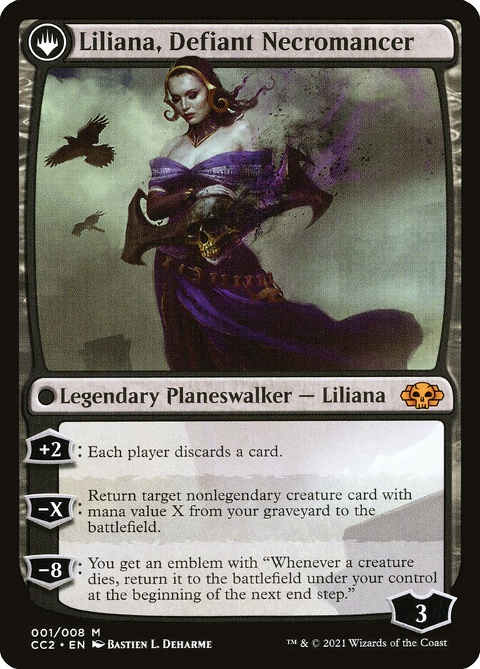 Liliana, Heretical Healer // Liliana, Defiant Necromancer (foil) | Inglés | NM | CC2 2