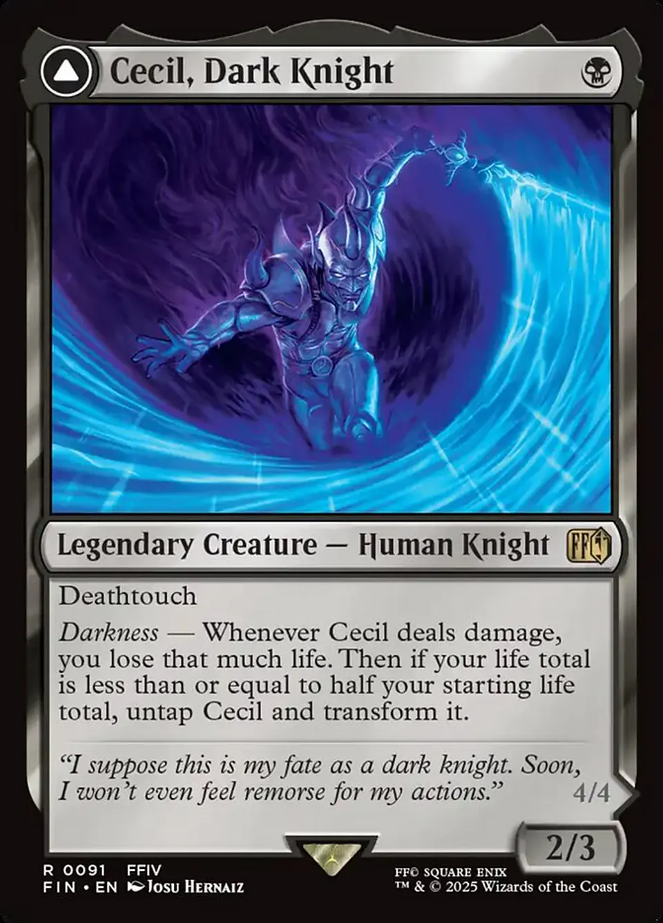 Cecil, Dark Knight // Cecil, Redeemed Paladin | Español | NM | FIN 1