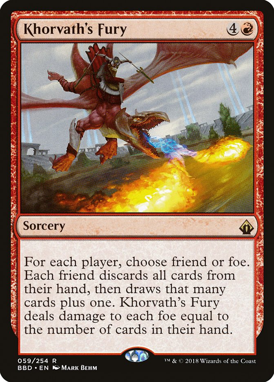Khorvath's Fury | Inglés | NM | BBD 1