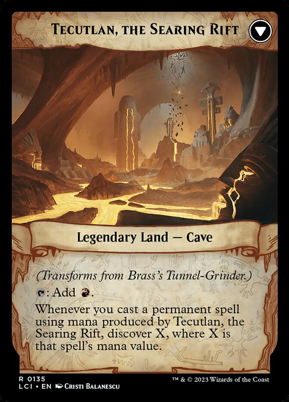 Brass's Tunnel-Grinder // Tecutlan, the Searing Rift | Inglés | NM | LCI 2