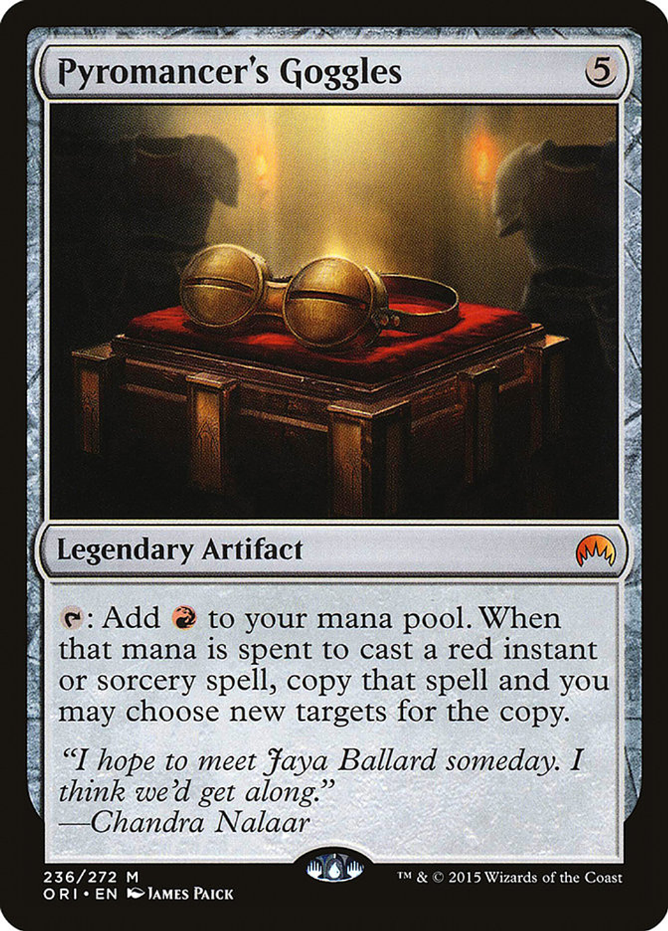 Pyromancer's Goggles | Inglés | EX | ORI 1