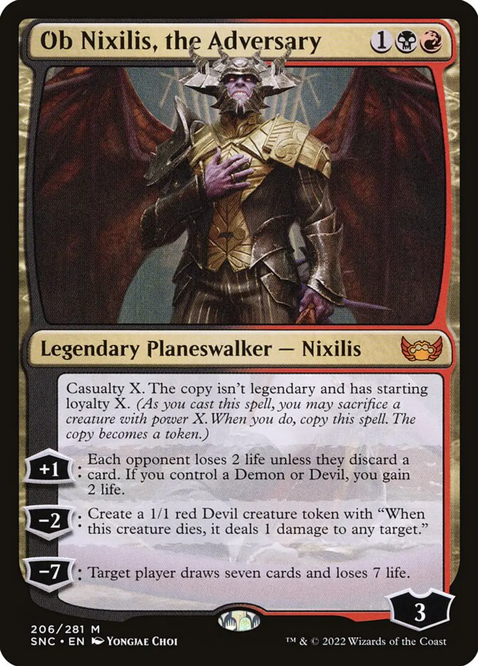 Ob Nixilis, the Adversary | Inglés | NM | SNC 1