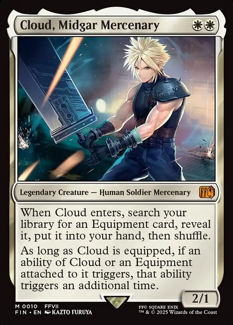 Cloud, Midgar Mercenary | Inglés | NM | FIN 1