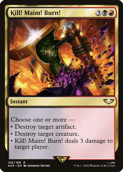 Kill! Maim! Burn! | Inglés | NM | 40K