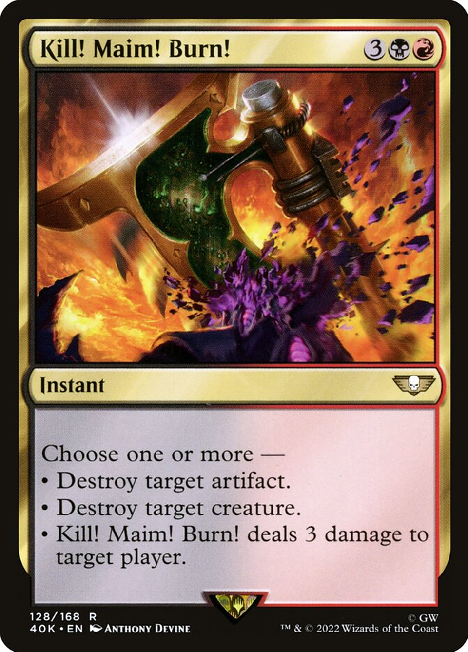 Kill! Maim! Burn! | Inglés | NM | 40K 1