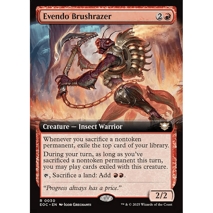 Evendo Brushrazer (Extended Art) | Inglés | NM | EOC 1