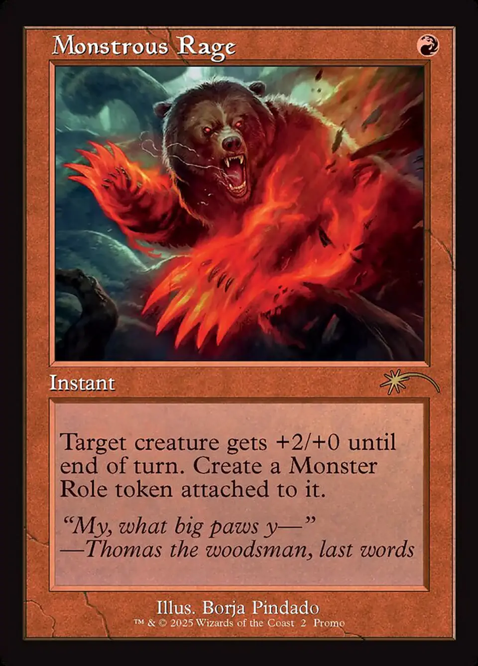 Monstrous Rage (Retro Frame foil) | Inglés | NM | PW25 1