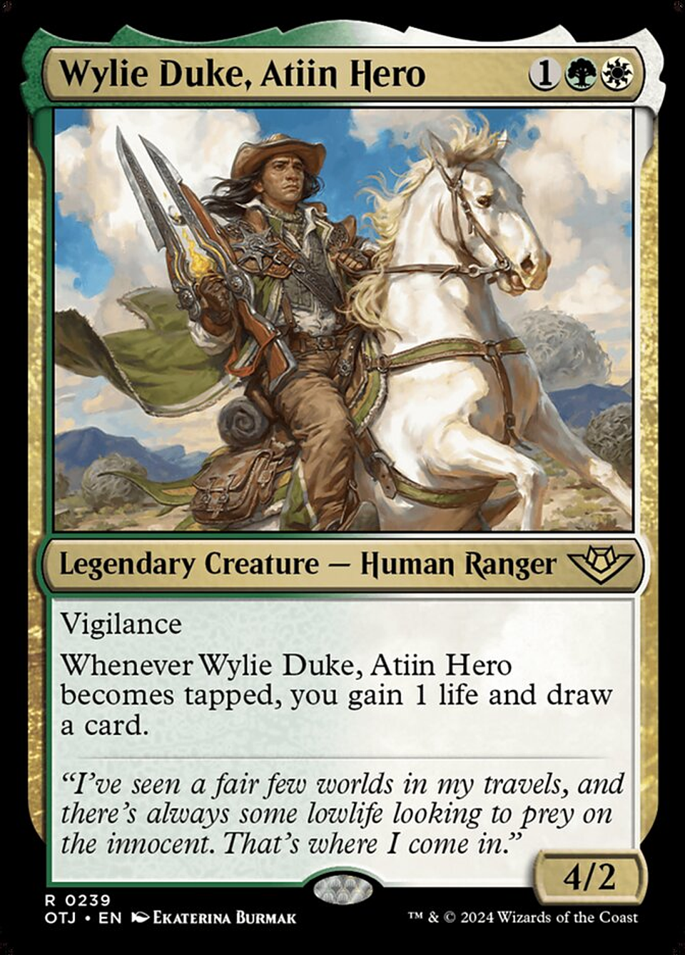 Wylie Duke, Atiin Hero | Inglés | NM | OTJ 1