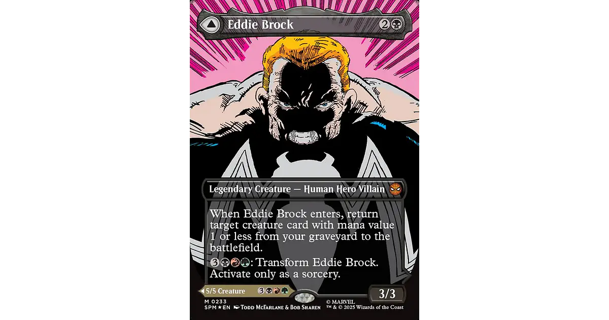 Eddie Brock // Venom, Lethal Protector (Borderless foil)