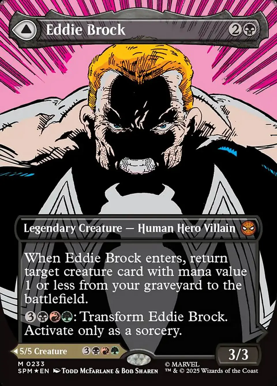 Eddie Brock // Venom, Lethal Protector (Borderless foil) | Inglés | NM | SPM 1