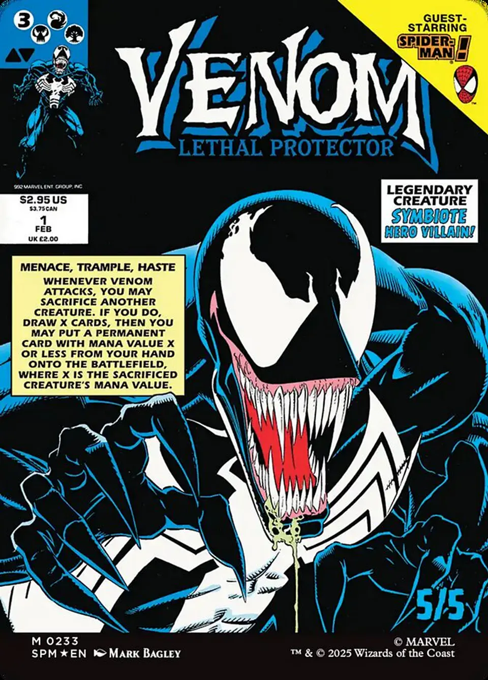 Eddie Brock // Venom, Lethal Protector (Borderless foil) | Inglés | NM | SPM 2