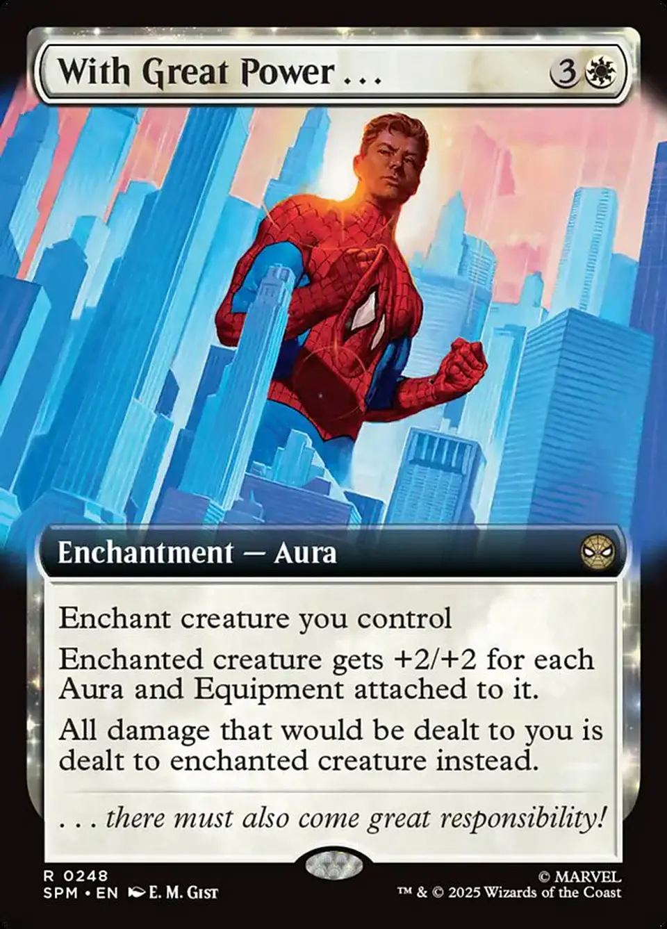 With Great Power... (Extended Art foil) | Inglés | NM | SPM 1