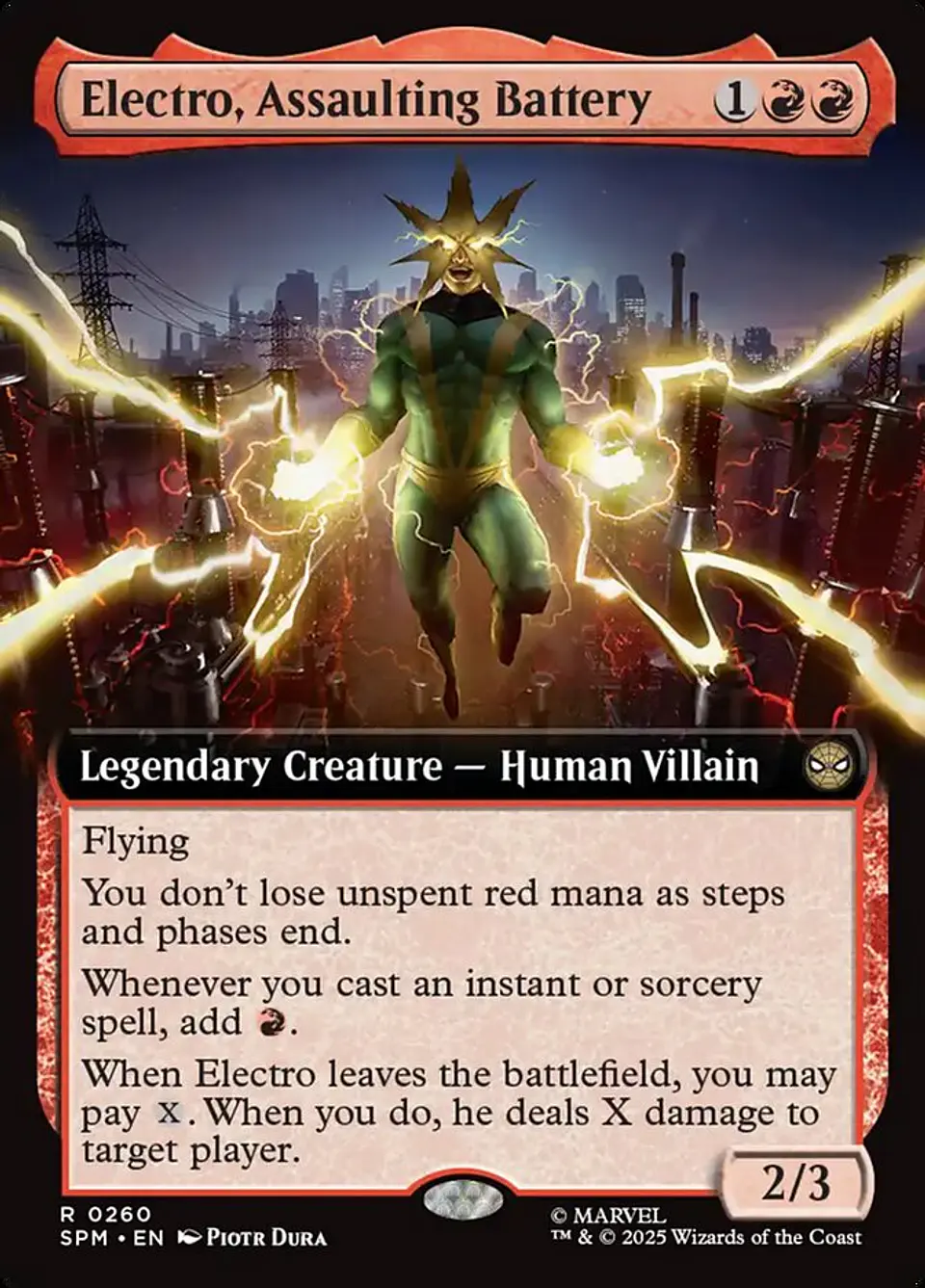 Electro, Assaulting Battery (Extended Art foil) | Inglés | NM | SPM 1