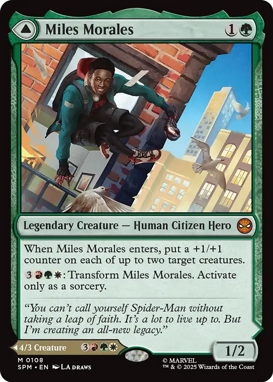 Miles Morales // Ultimate Spider-Man (foil) | Inglés | NM | SPM 1