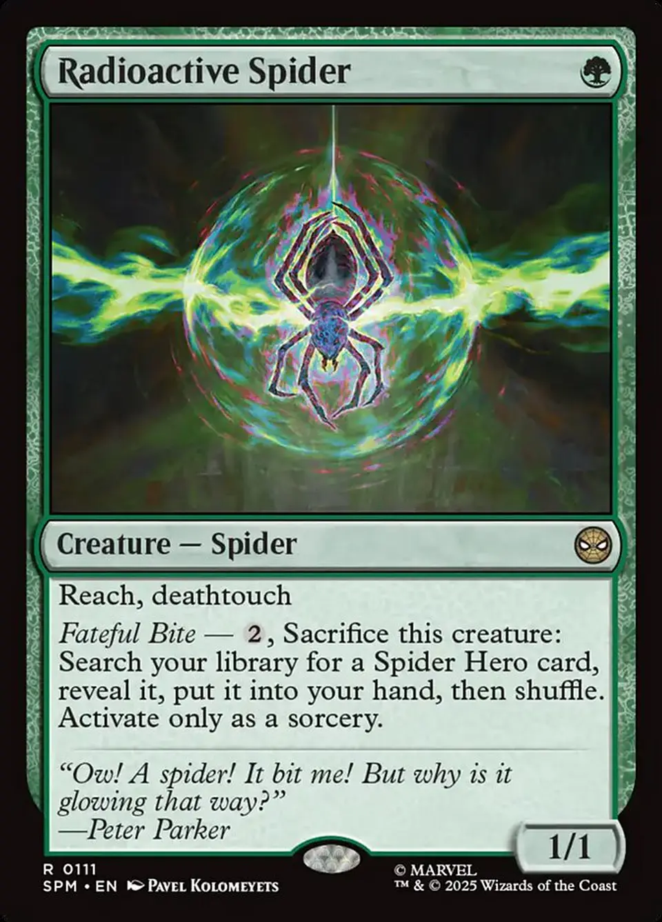 Radioactive Spider (foil) | Español | NM | SPM 1