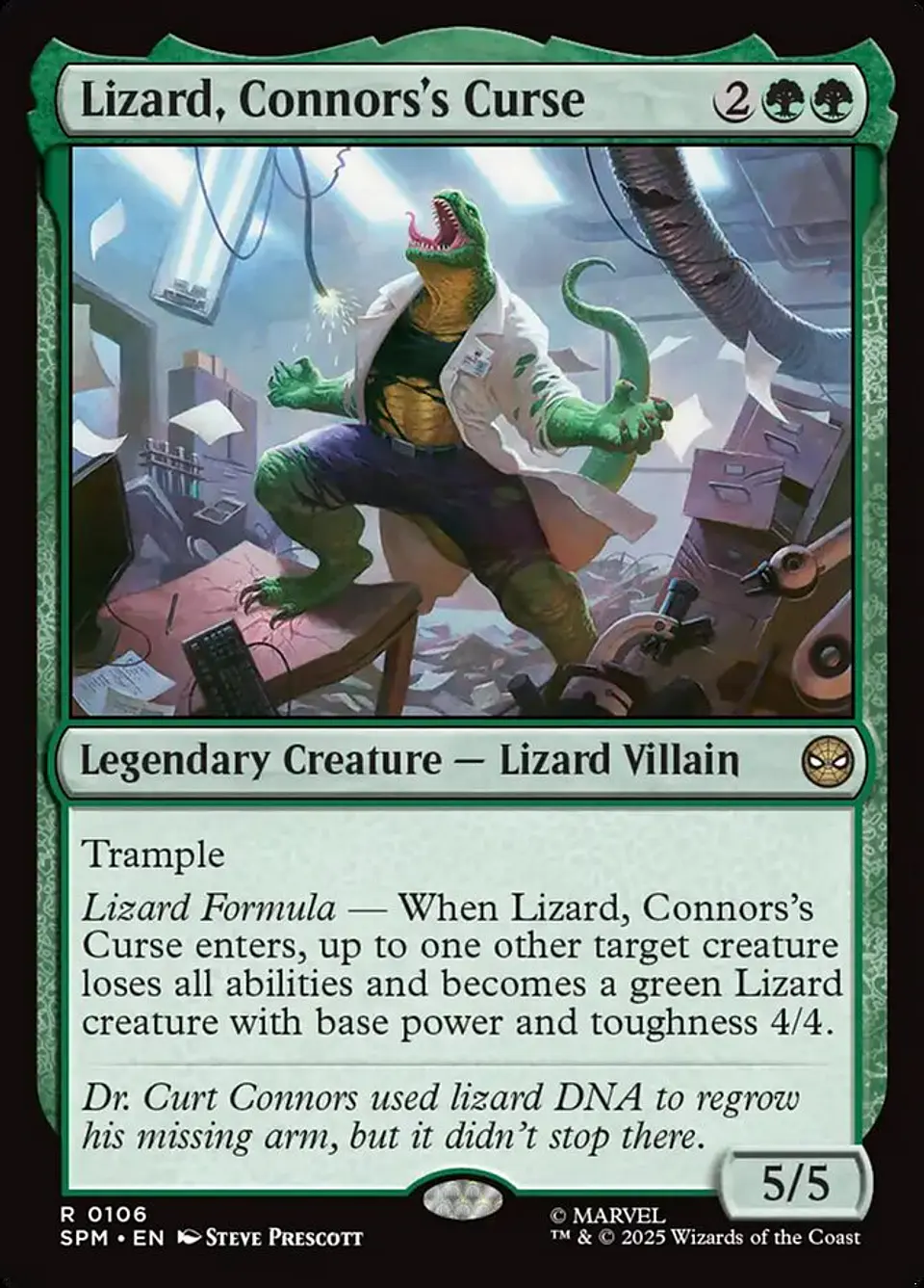 Lizard, Connors's Curse (foil) | Español | NM | SPM 1