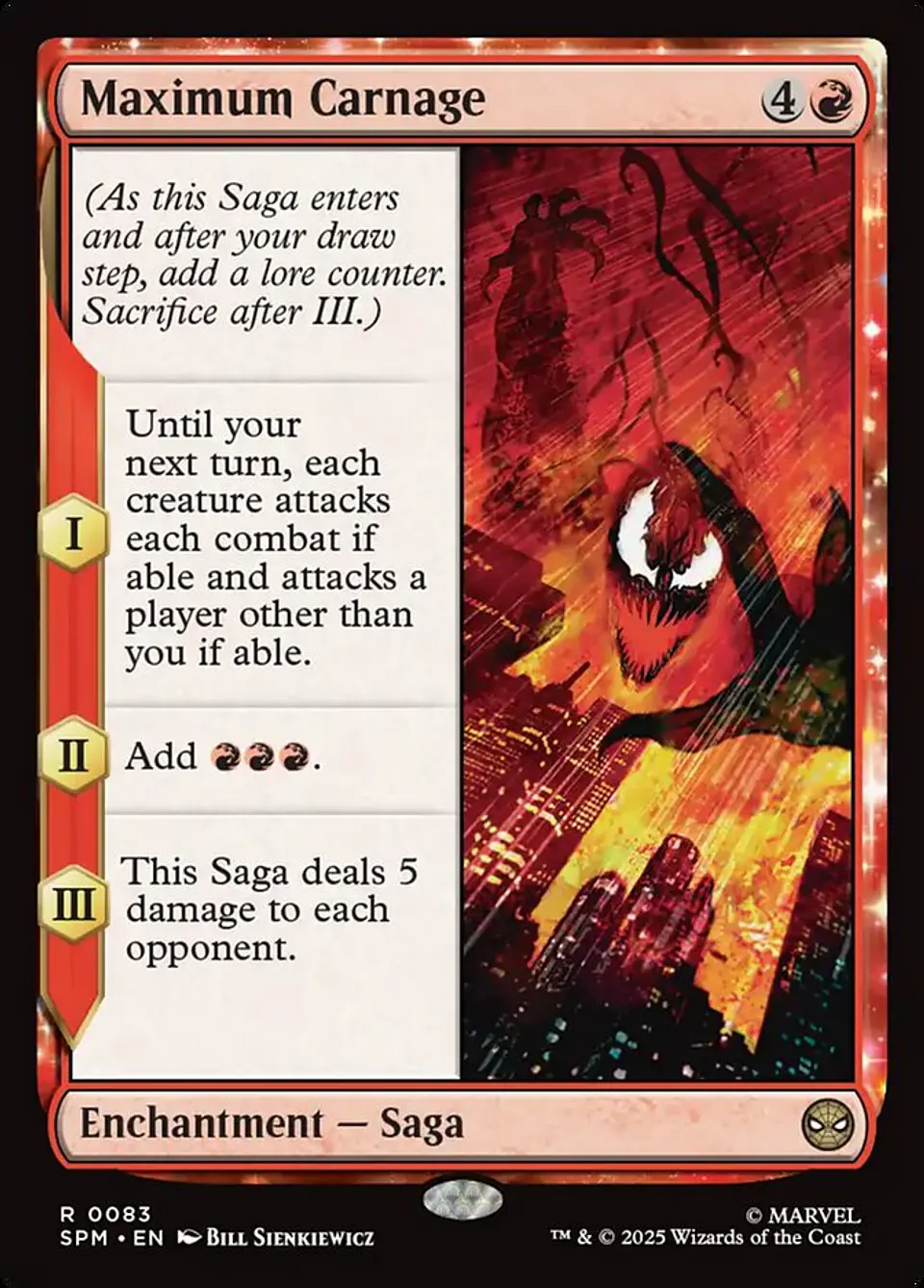 Maximum Carnage (foil) | Español | NM | SPM 1
