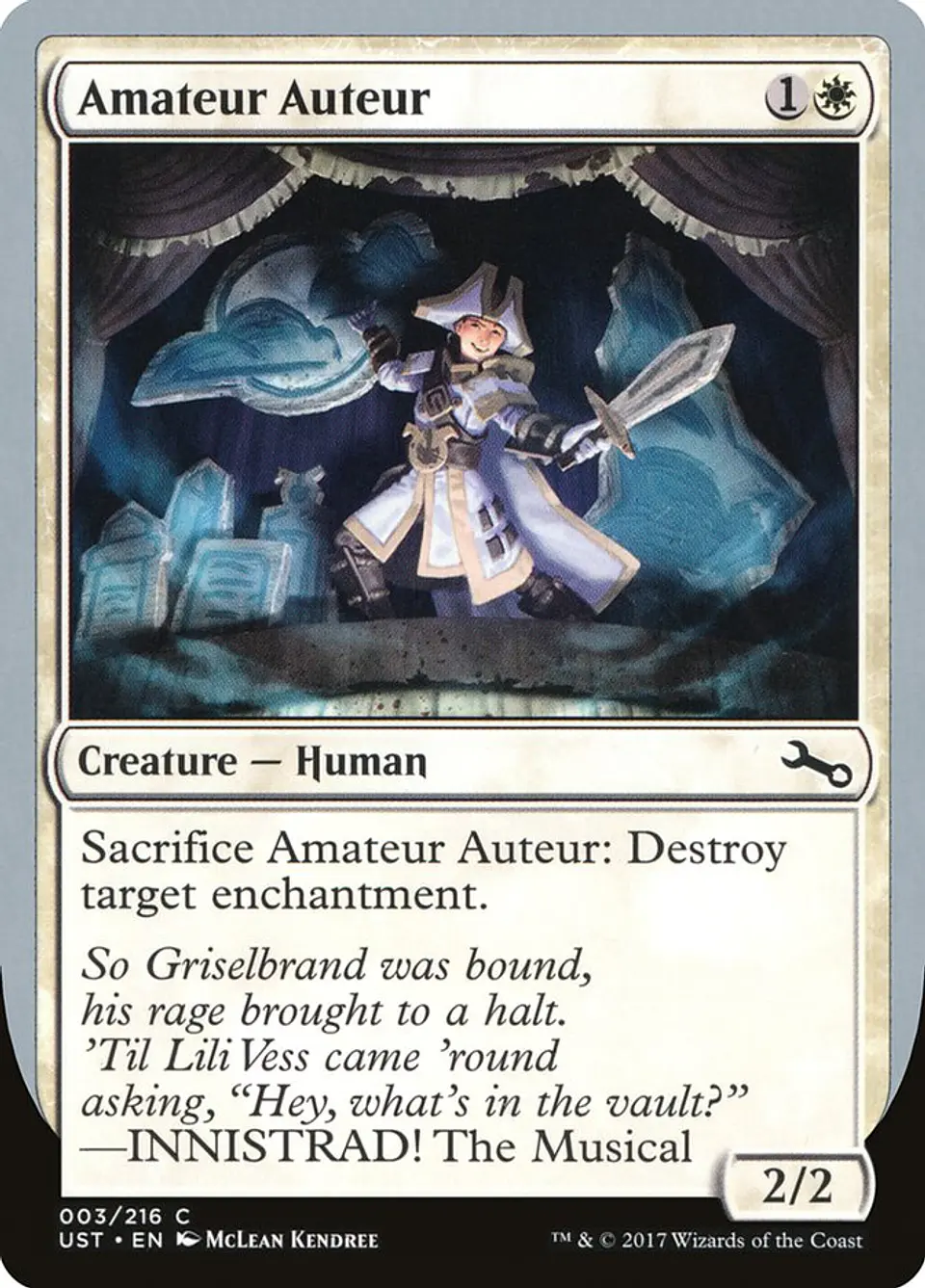 Amateur Auteur | Inglés | EX | UST 1