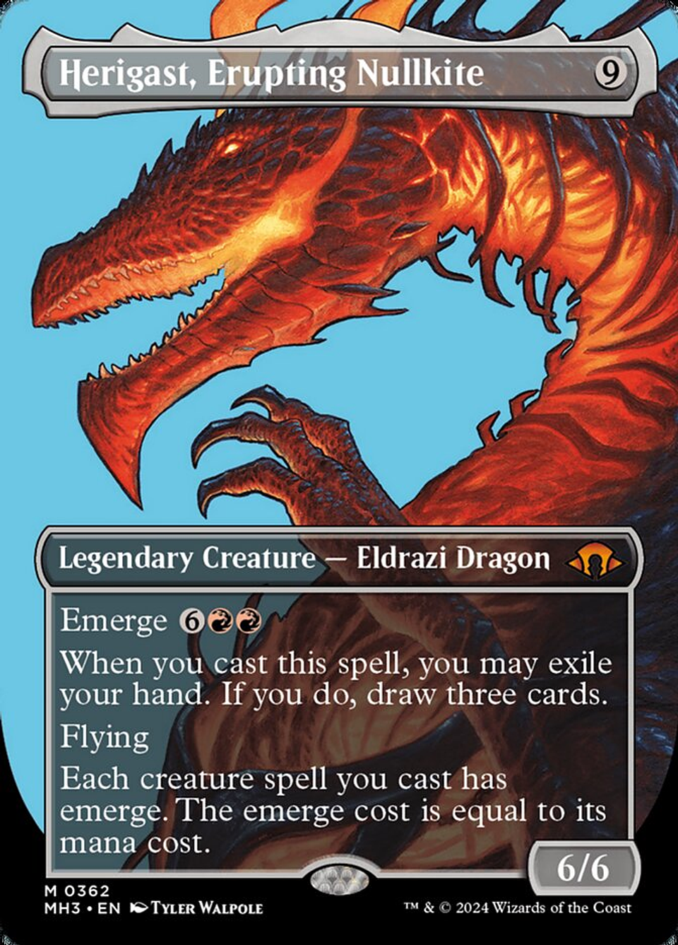 Herigast, Erupting Nullkite (Borderless foil) | Inglés | NM | MH3 1