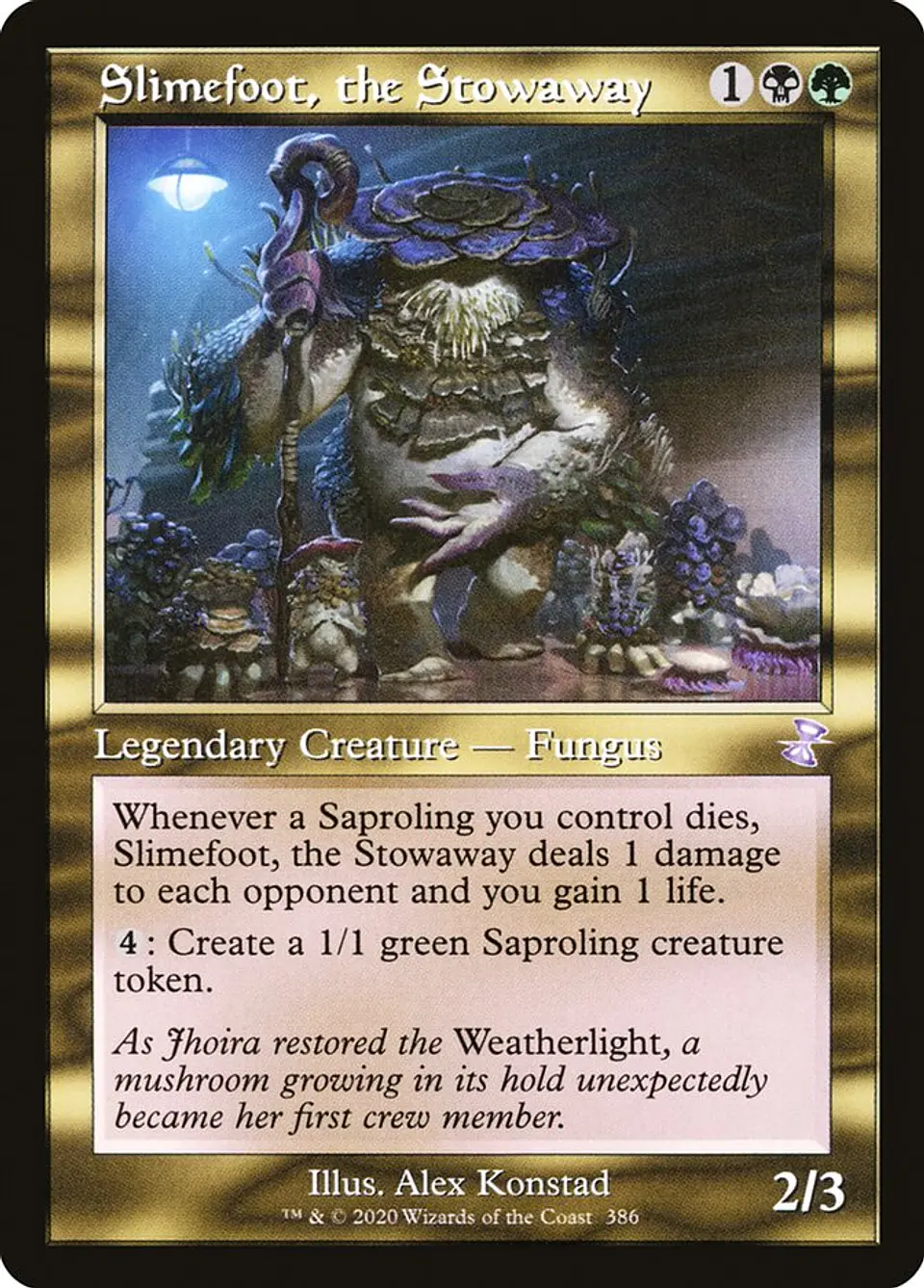 Slimefoot, the Stowaway (Retro Frame) | Inglés | EX | TSR 1