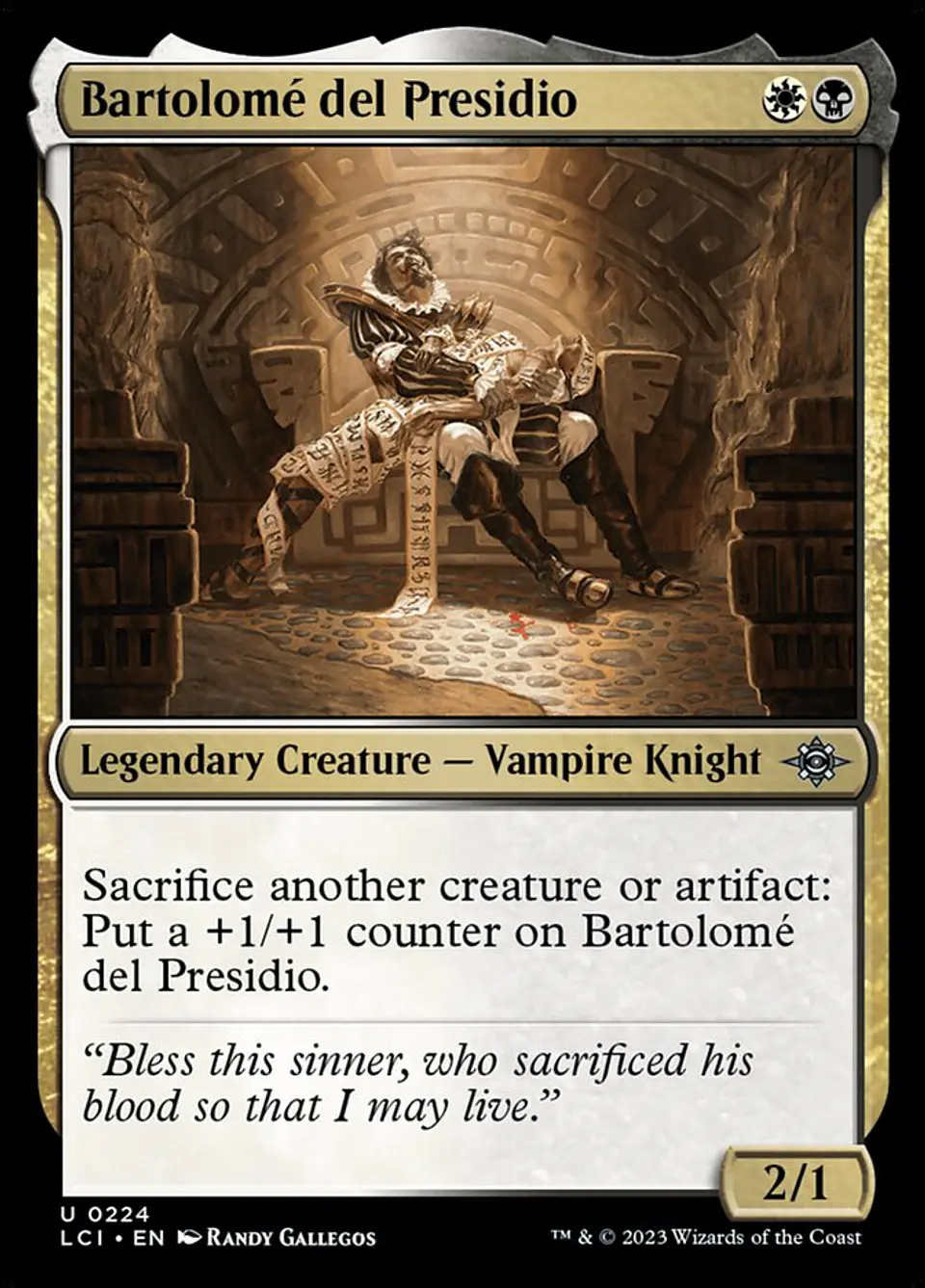 Bartolomé del Presidio | Inglés | NM | LCI 1