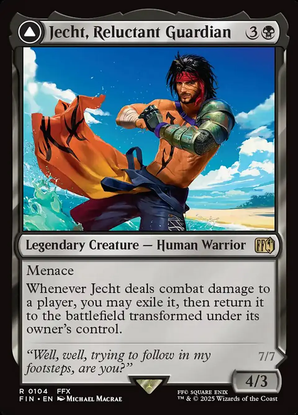 Jecht, Reluctant Guardian // Braska's Final Aeon | Inglés | NM | FIN 1