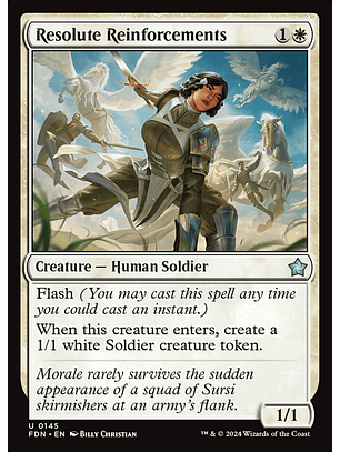 Resolute Reinforcements | Español | NM | FDN