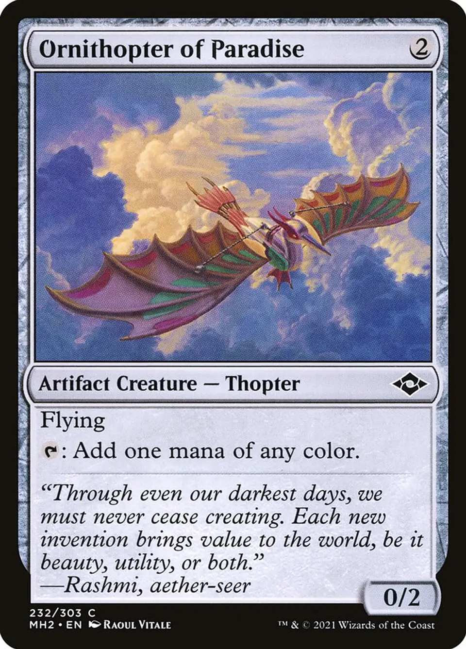 Ornithopter of Paradise | Inglés | NM | MH2 1