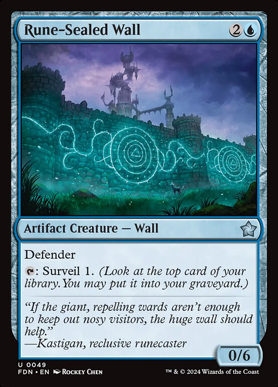 Rune-Sealed Wall | Inglés | NM | FDN 1
