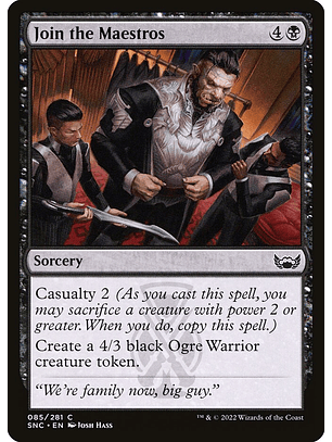 Join the Maestros (foil) | Inglés | NM | SNC