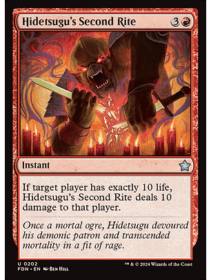 Hidetsugu's Second Rite | Español | NM | FDN