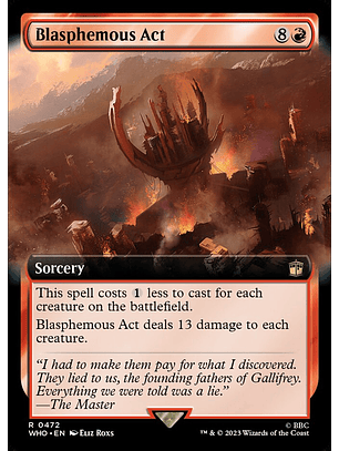 Blasphemous Act (Extended Art foil) | Inglés | NM | WHO