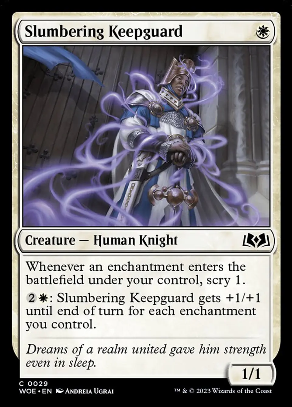 Slumbering Keepguard | Inglés | NM | WOE 1