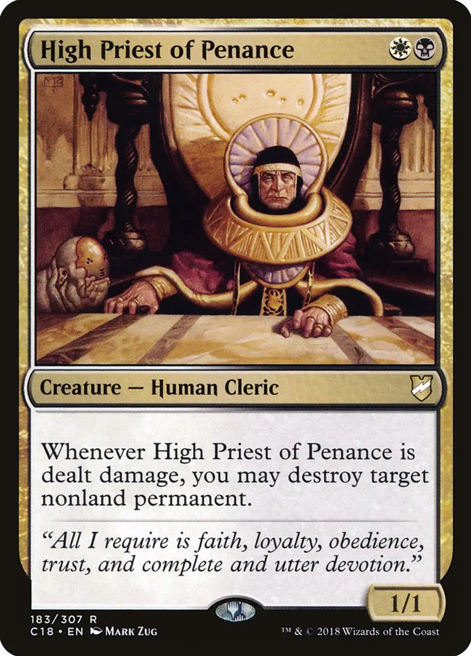 High Priest of Penance | Inglés | EX | C18 1