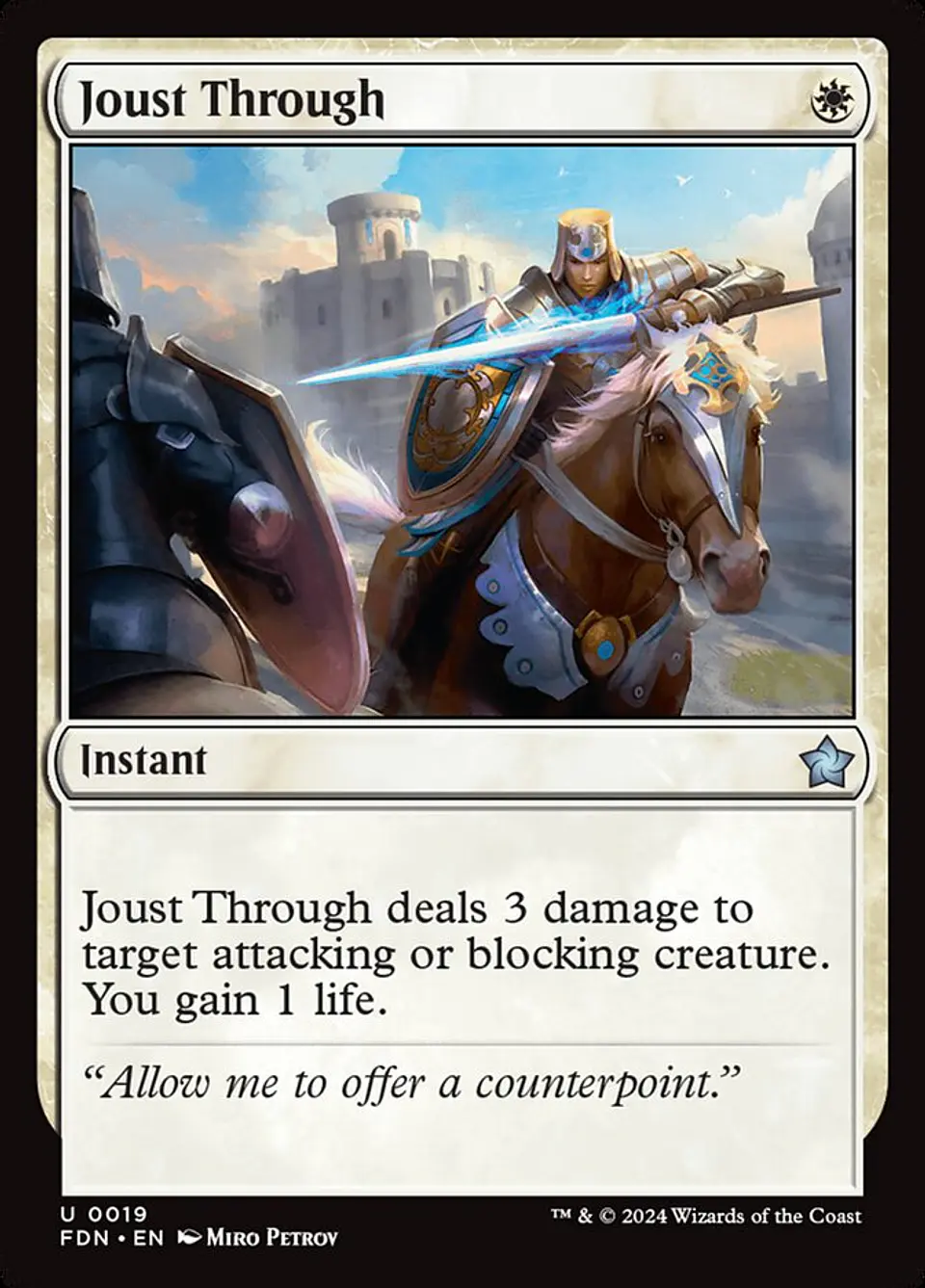 Joust Through | Español | NM | FDN 1