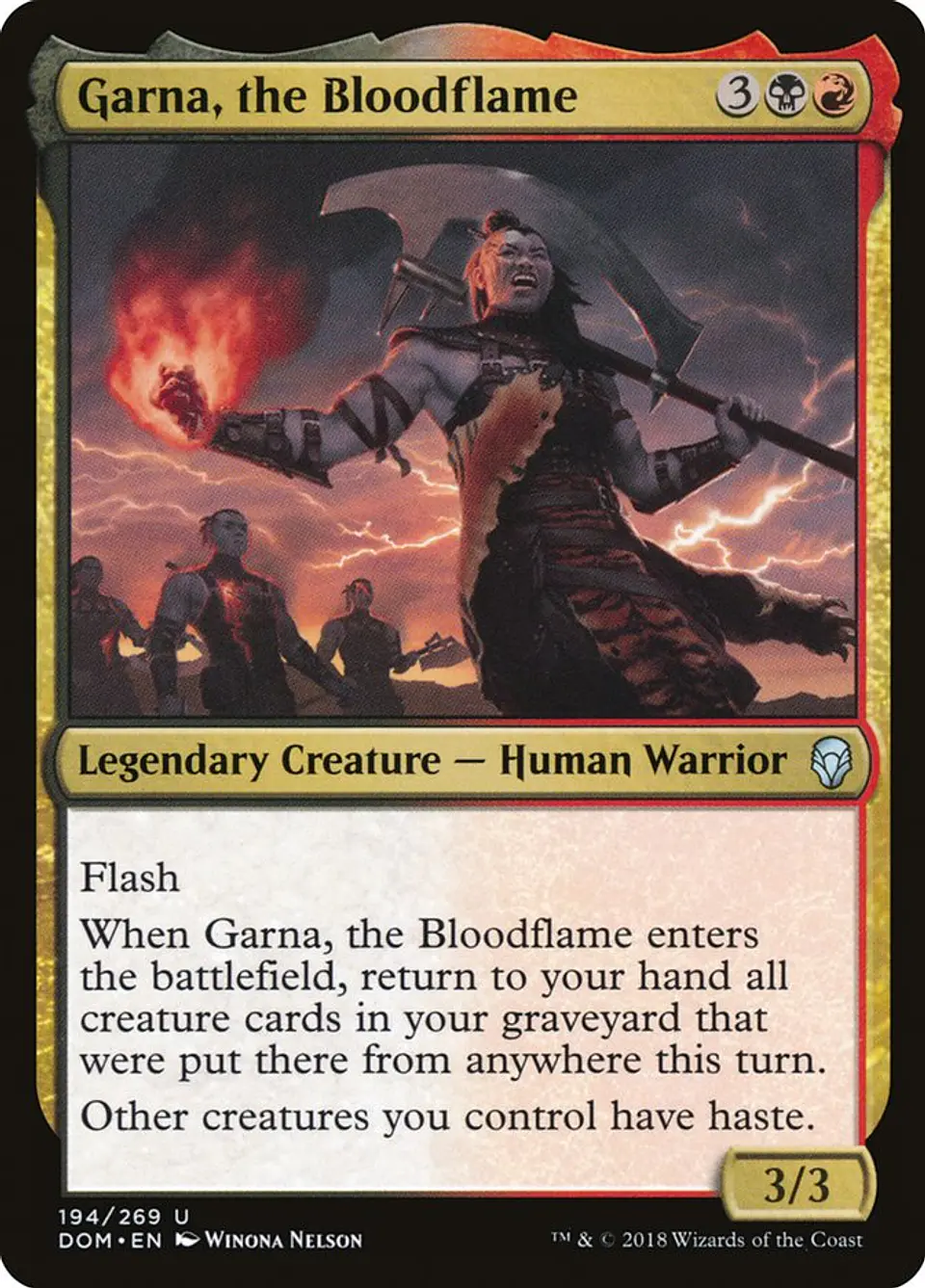 Garna, the Bloodflame | Inglés | NM | DOM 1
