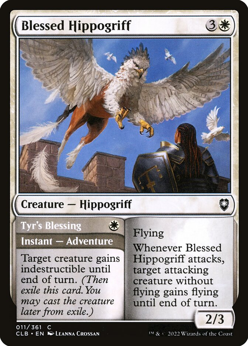 Blessed Hippogriff // Tyr's Blessing | Español | NM | CLB 1