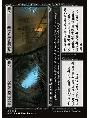 Derelict Attic // Widow's Walk (foil) | Inglés | NM | DSK
