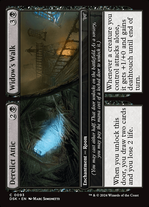 Derelict Attic // Widow's Walk (foil) | Inglés | NM | DSK