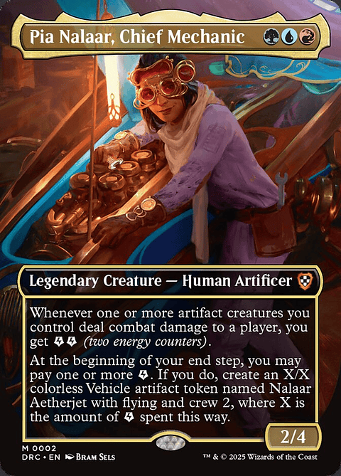Pia Nalaar, Chief Mechanic (Borderless foil) | Inglés | NM | DRC