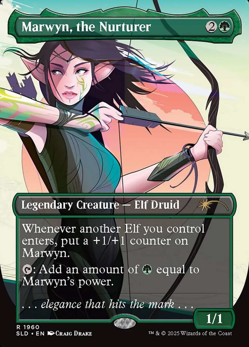 Marwyn, the Nurturer (Borderless foil) | Inglés | NM | SLD 1