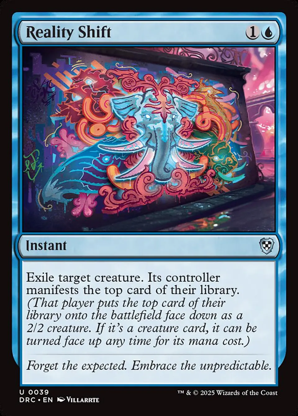 Reality Shift | Inglés | NM | DRC 1