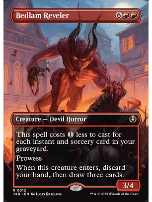 Bedlam Reveler (Borderless) | Inglés | NM | INR