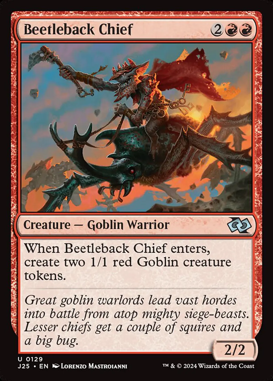 Beetleback Chief | Inglés | NM | J25 1