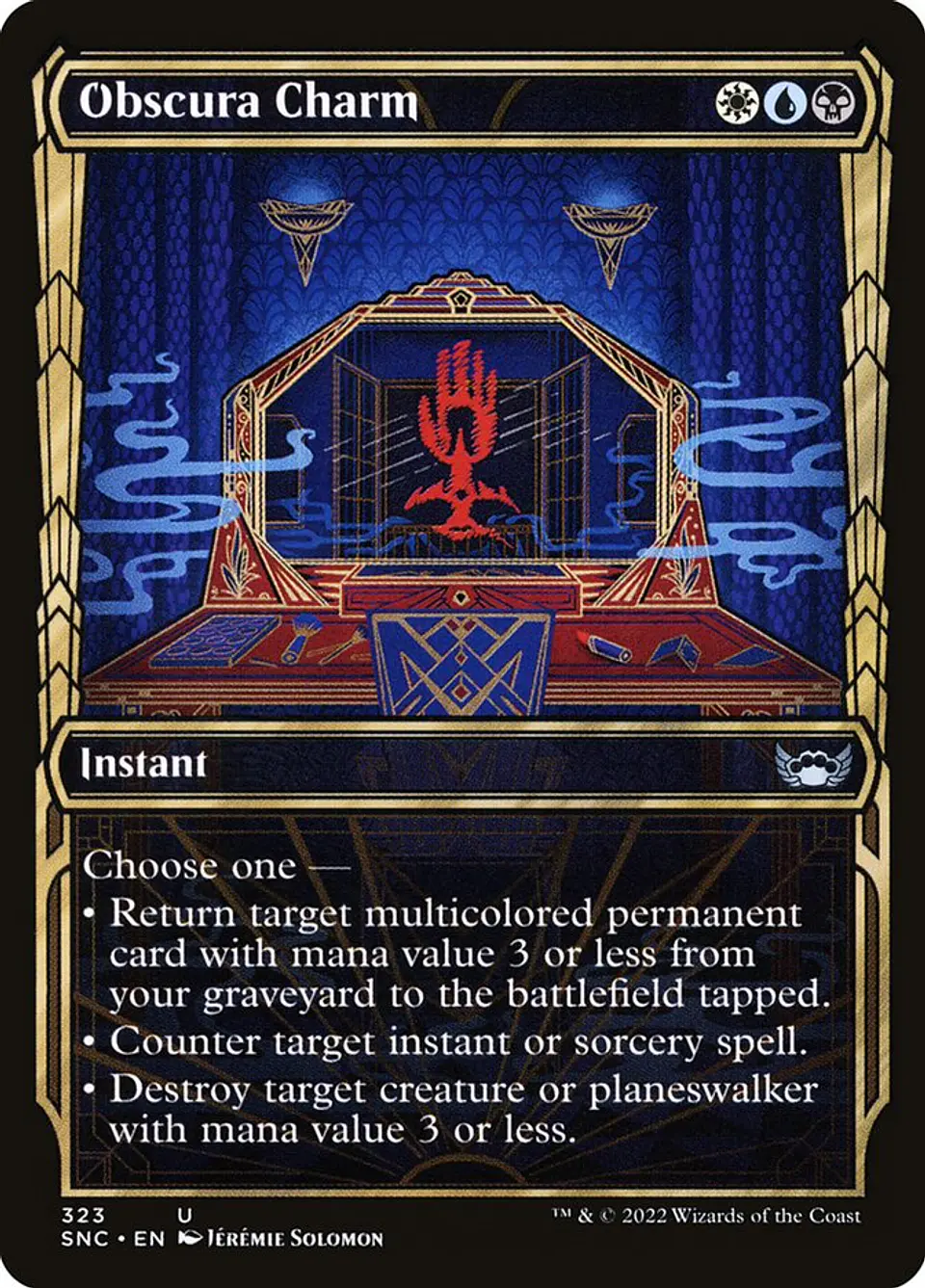 Obscura Charm (Showcase foil) | Inglés | EX | SNC 1