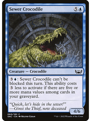 Sewer Crocodile (foil) | Inglés | NM | SNC