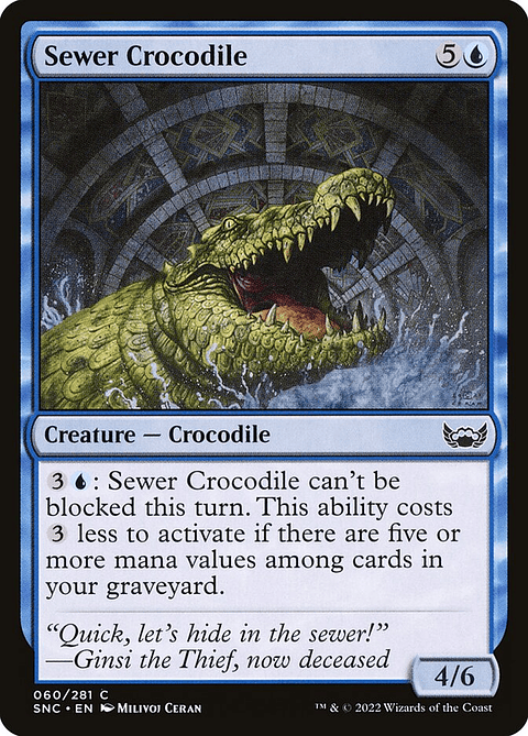Sewer Crocodile (foil) | Inglés | NM | SNC