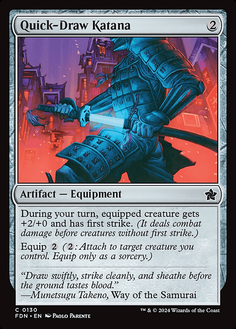 Quick-Draw Katana | Inglés | NM | FDN