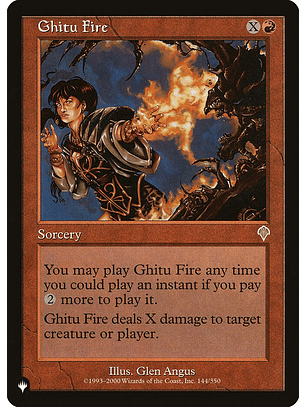 Ghitu Fire (Retro Frame) | Inglés | EX | PLST